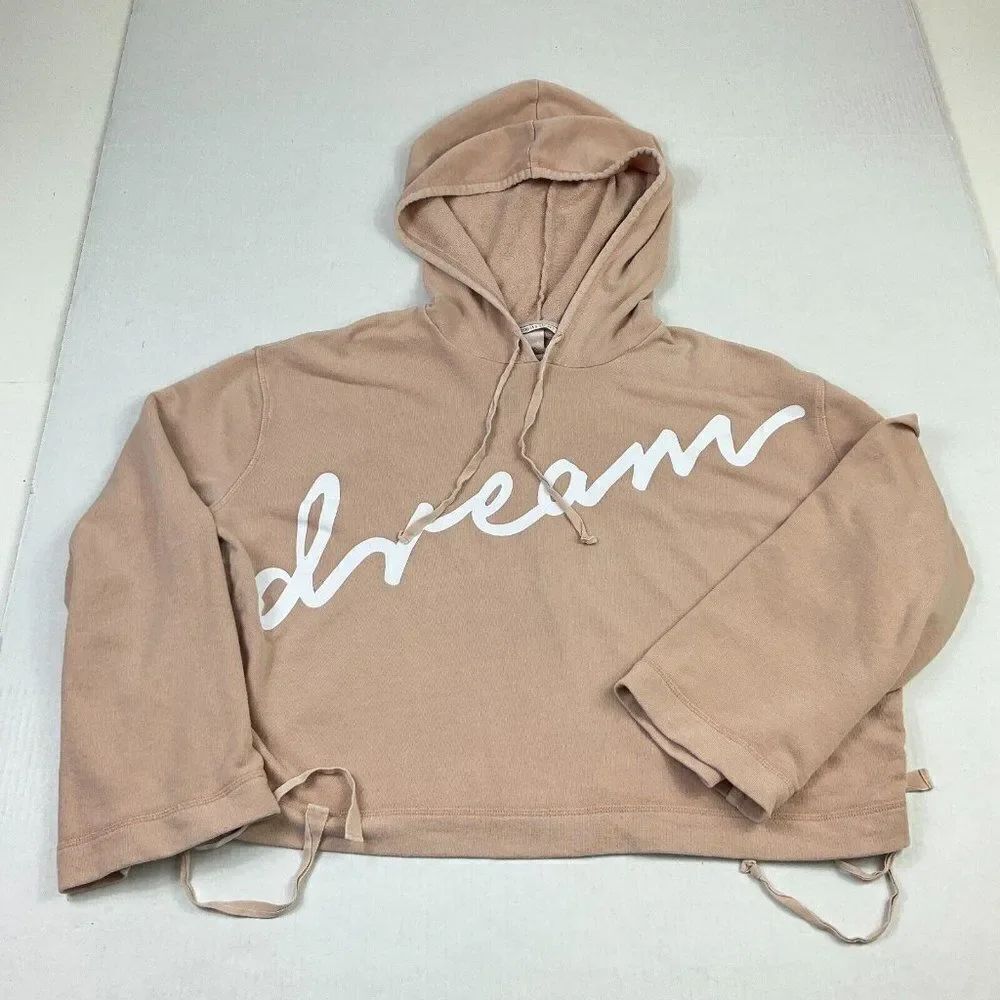 Victorias Secret Womens Dream Hoodie Orange Long Sleeve Sweatshirt Size M Medium